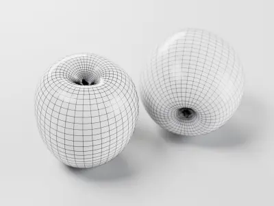 Apple McIntosh Red - 3D Scan Low-poly 3D model