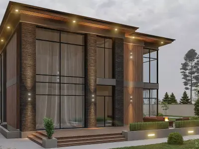 modern Residential house 3D model order