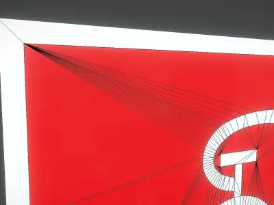 Extinguisher-Information-Sign Free low-poly 3D model