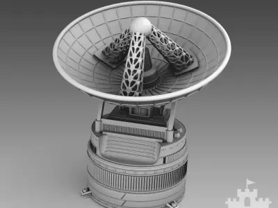  Martian radio station 3D print model