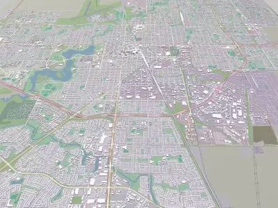 Cityscape Regina Brazil  3D model