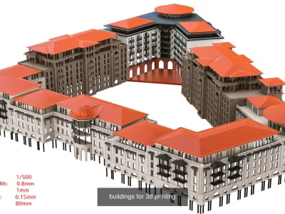 buildings 3D Model Pack buy