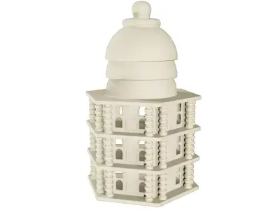 Wooden Architecture Castle 3D model