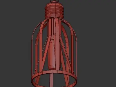 Greenfield cage pendant light 3D model