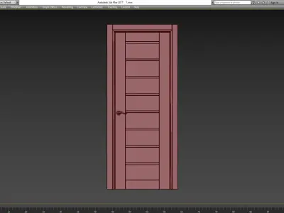 Alda Gray Oak Belldinni Modern Interior Door 3d model Low-poly 3D model