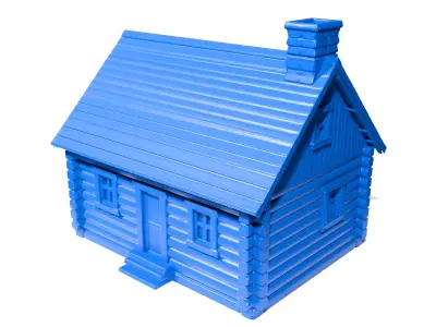 Traditional Canadian House 3D print model