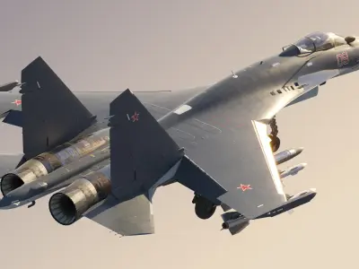  Su-35 Russian air-defense fighter Flanker-E 