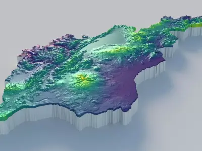 Armenia Country Terrain 3D model