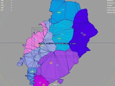 Kirikkale  Central Anatolia Region  Turkey map region geography 3D model