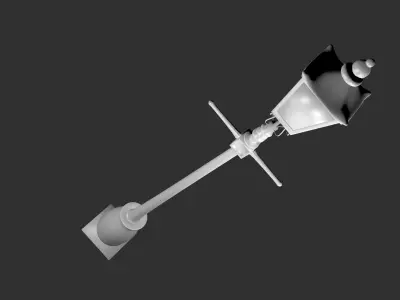 Victorian street light 3D model