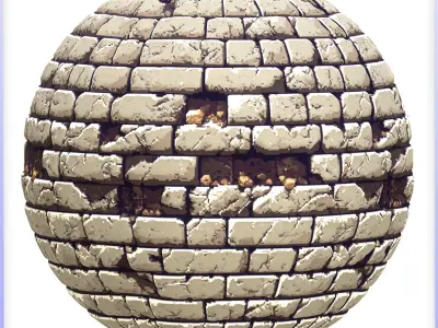 Stylized Wall Seamless Texture Texture 129