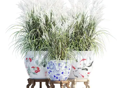 Porcelain pot 3D model