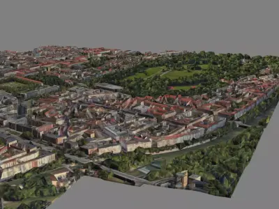 Map Munich-Allemagne - Model 3D 3D model