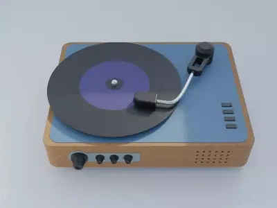 Record Player 3D model