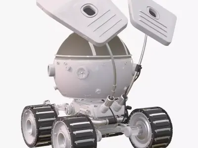 Sci-Fi Spherical Exploration Rover M1 3D model