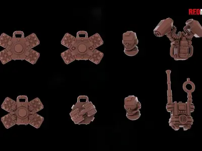 Airborne Division - Squad of the Imperial Force 3D print model