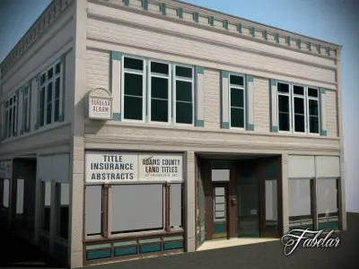 Building 04 Low-poly 3D model