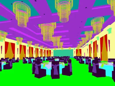 Business Restaurant - Coffee - Banquet  223 3D model