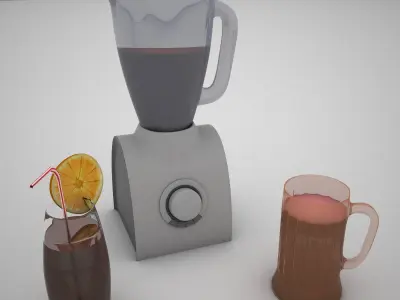 kitchen refrigerated display cabinet 3D Model Pack