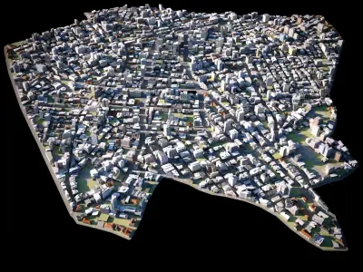 City 30 Low-poly 3D model