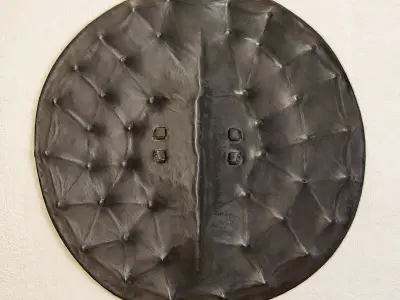Restoration hardrware Konso leather shield 3D model