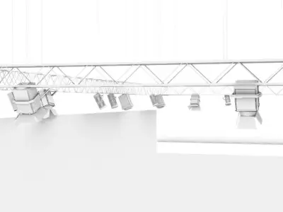 Teather Spotlights and for stand 3D print model