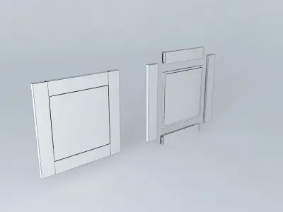 Raised Panel Door Frame Free 3D model