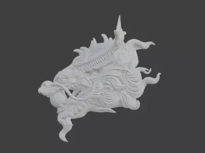 Head Dragon 3D model