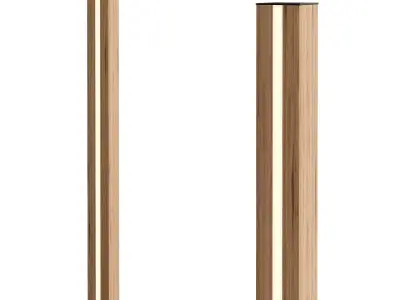  Envostar Eldder LED floor lamp in oak veneer 3D model