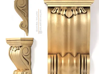 Corbel 10 3D model purchase