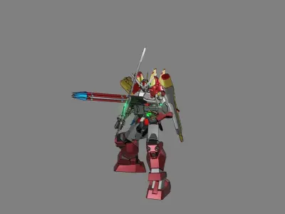 Attacker Gundam 18 3D model
