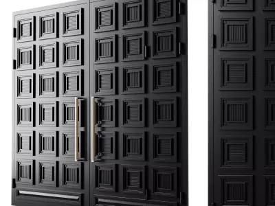 Gate black loft 03 3D model