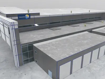 EGCC Airshed Low-poly 3D model