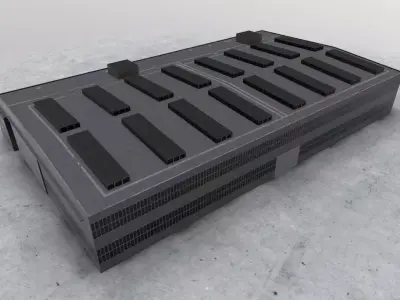 LBSF Hangar 7 Low-poly 3D model