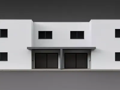 Duplex house Amlach Free 3D model