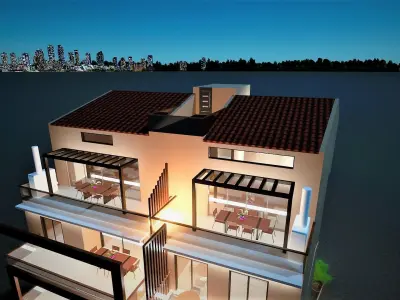 6-storey building with 2 maisonettes Free 3D model