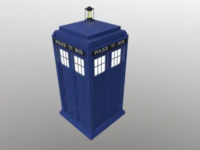 Tardis - Doctor Who Low-poly 3D model