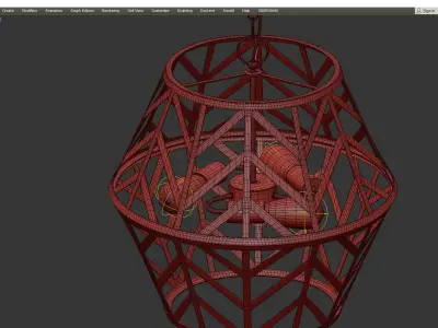 CHEVRON CHATEAU CHANDELIER Low-poly 3D model