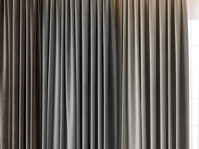 hadi curtain 84 Low-poly 3D model