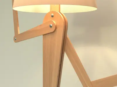 Human Floor Lamp 3D model