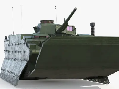  Tracked Amphibious Infantry Vehicle Deployed Wet 
