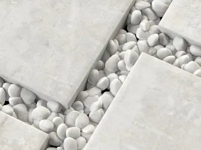 Paving tile pebble n8 3D model