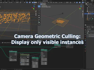 Blender Geometry Nodes Scatter Rocks Low-poly 3D model