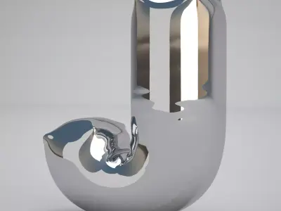 J Balloon Silver 3D model