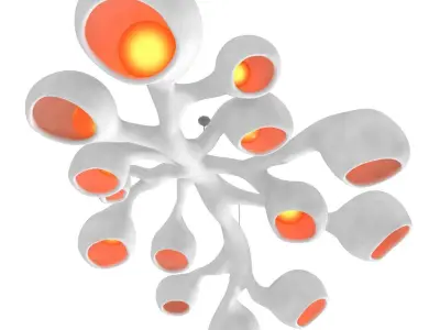 Fertility Form illuminated sculpture by Rogan Gregory   3D model