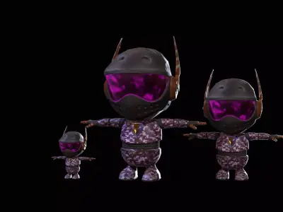 Minirobotic8Pack4 Low-poly 3D model