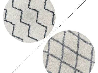 Round Rug Set 192 3D model