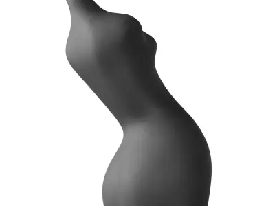 Abstract sculpture of a woman 3D model purchase