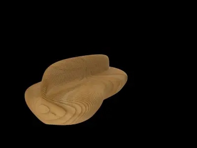 3D parametric bench 3D model