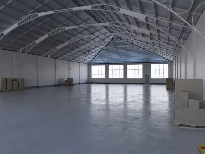 Warehouse Interior 7 Low-poly 3D model